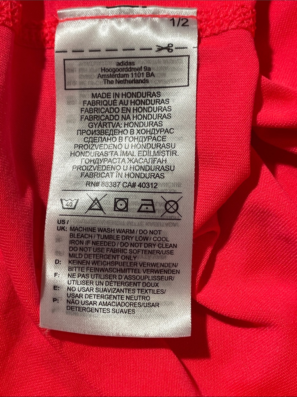 Adidas Mens L Neon Pink Graphic Motivational T Shirt - Picture 11 of 13